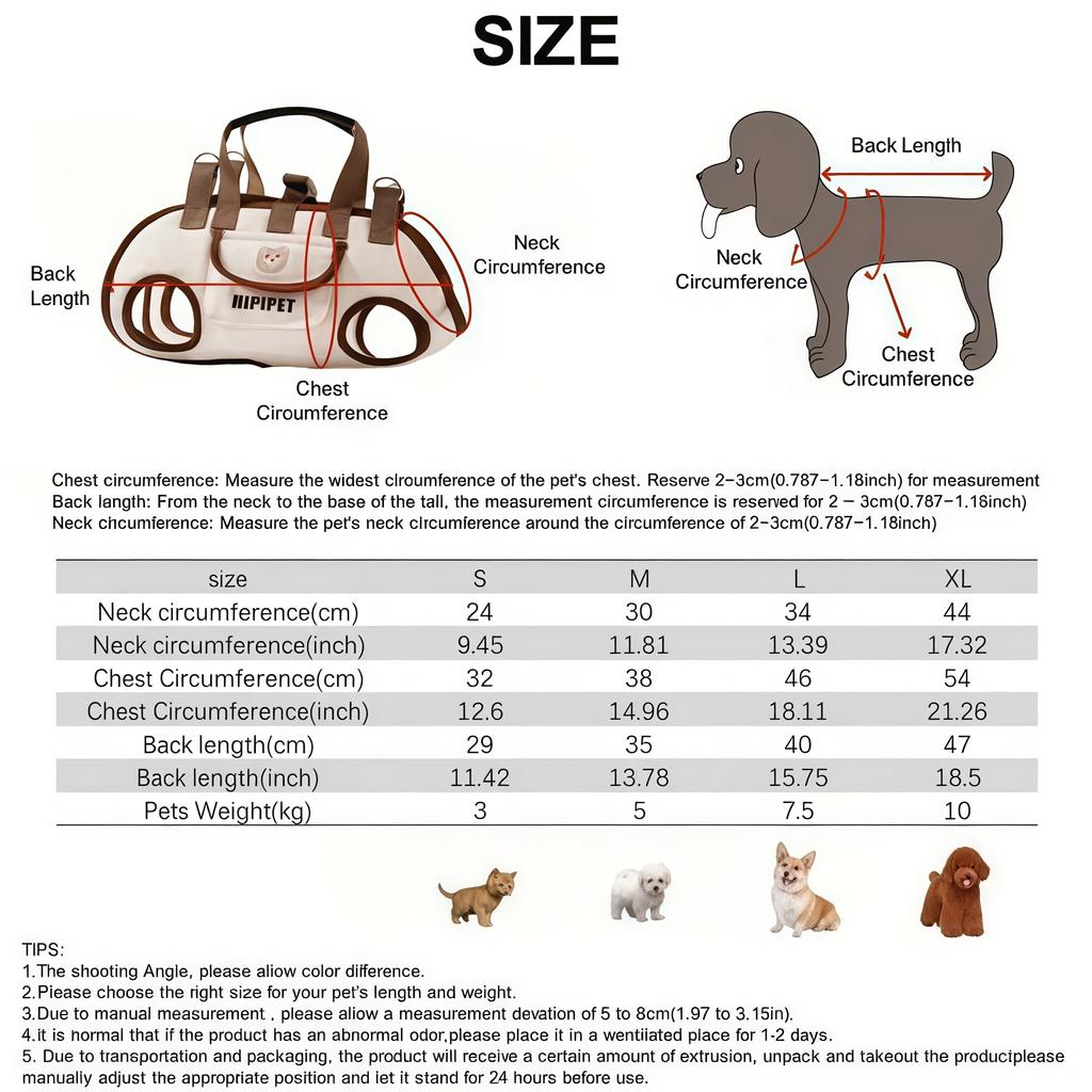 Dog Lift Harness Backpack for Small Dogs Sling Carrier with Handle Leash Pet Carrying Box Outdoor Walking Cats Carrying Supplies