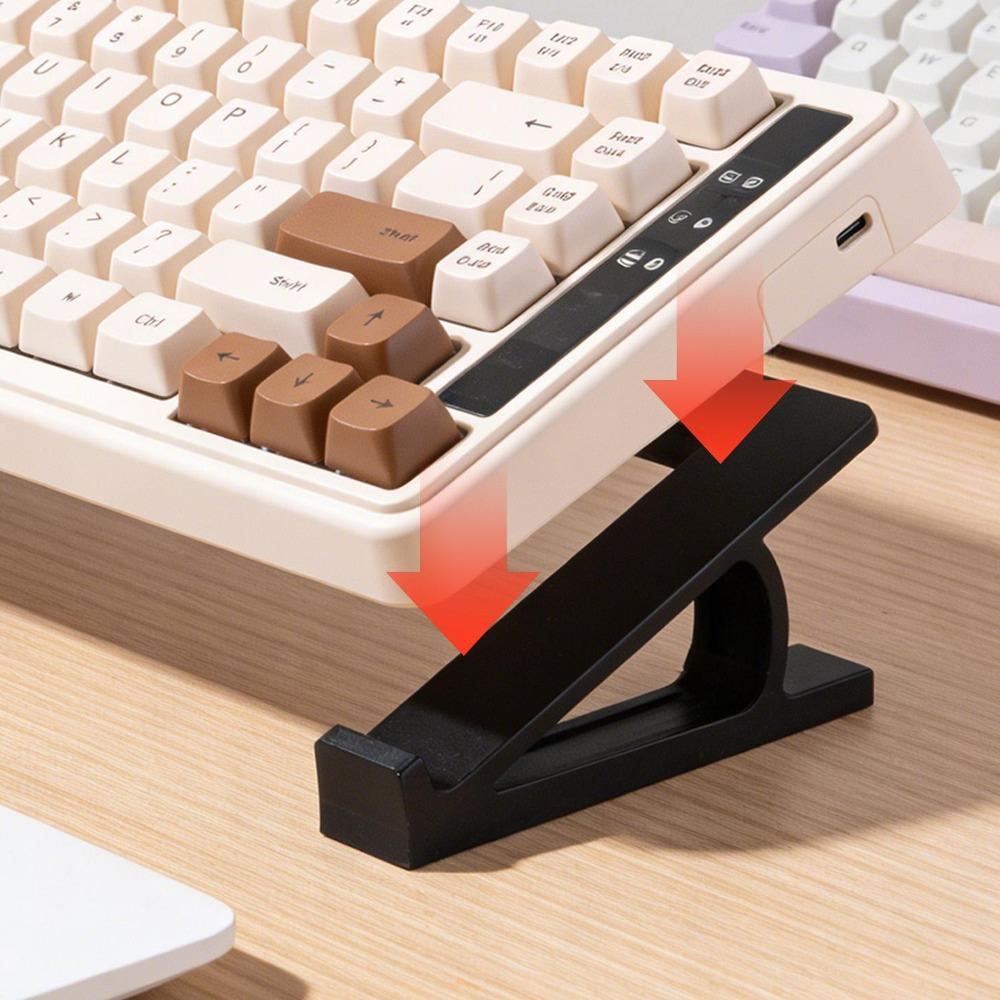 Keyboard Elevated Stand Plastic Ergonomic Tilted Elevator Brackets Anti Slip Desktop Keyboard Riser Holder Office Home Accesso