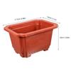 10 Pcs Ai Blue Clay Plant Pots Bonsai Rectangular Planters for Outdoor Plants Japanese Decorative Indoor Terracotta