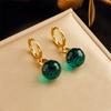 Stainless Steel Geometric Luxury Crystal Earrings For Women Girl New Waterproof Earrings Ear Jewelry Gift