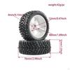 4 Pieces RC Wheel and Tire Easy Installation Professional Fittings Replace Parts Compatible