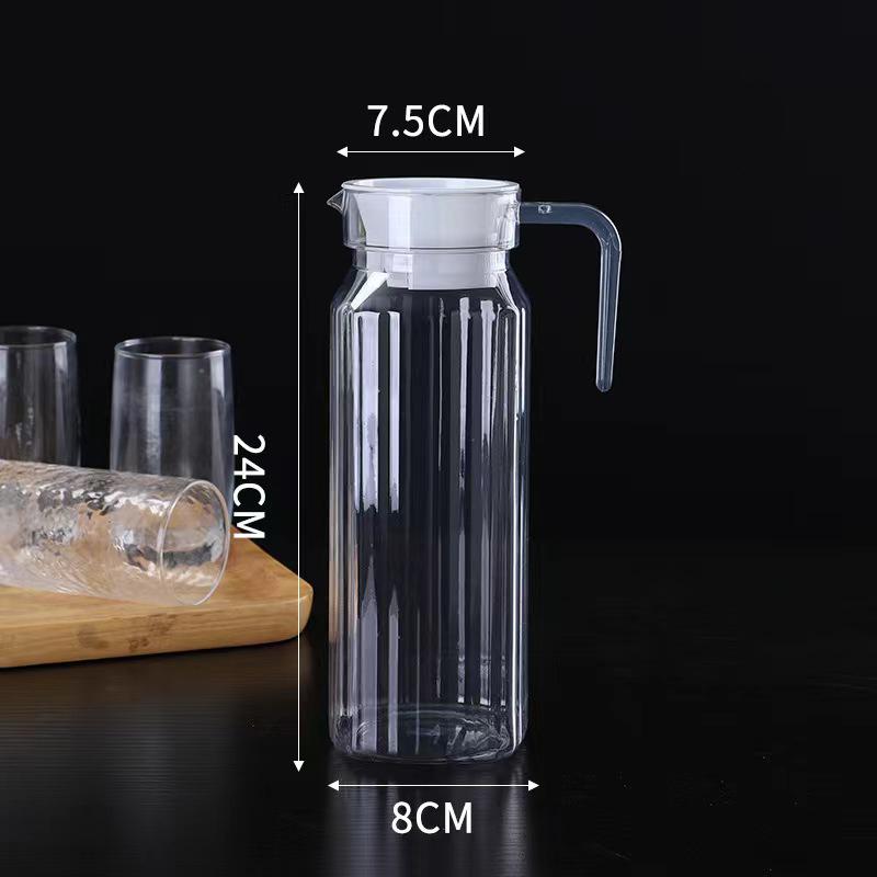 Water Juice Jug Pitcher Plastic Transparent Bottle For Storing Fresh Juices And Drinks For Kitchen Fridge Drink Storage Pot
