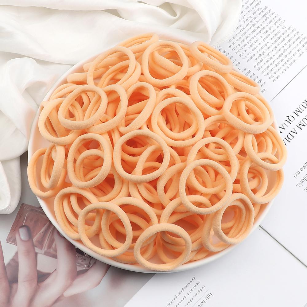 51 Colors Basic Elastic Hair Band for Girls 20/30/50PCS 4cm Simple Solid Color Headband Women Hair Accessories Scrunchies Holder