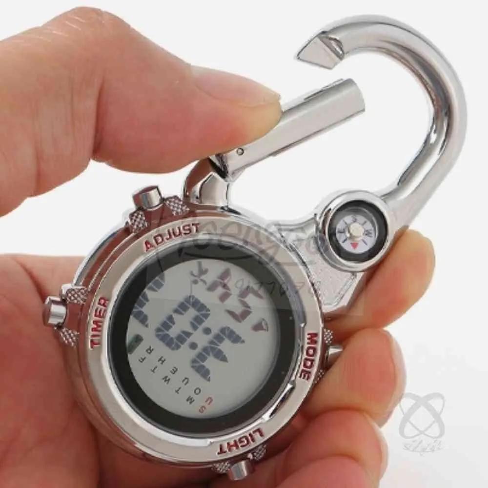 Carabiner watch red hiking carabiner mountain watch camping watch