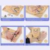 Wood Bead Designs Board Jewelry Crafting Tool Jewelry Beading Tray for Necklace Bracelet Jewelry Making for Enthusiasts