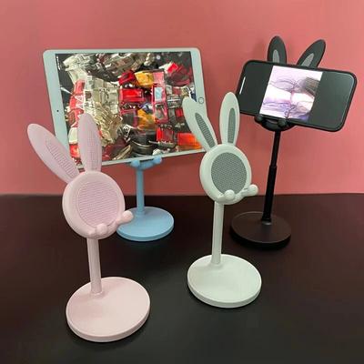 Cute Cartoon Rabbit Phone Stand Adjustable Desk Stretch Phone Holder For iPhone iPad Samsung Xiaomi Smart Cell Tablet Accessory
