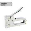 Durable Chrome-Plated Light-Duty Stapler Easy Operation Handle Lock Lightweight Construction Compatible with Various Staples