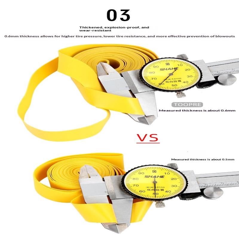 2Pcs Bicycle Rim Strip Tape Anti Puncture Durable Pvc For Road Mountain Bike Repair