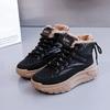 Damen Winter Plüsch Plateau Schneestiefel Mode Warmhalten Baumwollschuh Dicke Sohle Rutschfest Samt Damen Sneaker Zapatillas Deporte