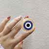 Turkish Lucky Blue Evil Eye Folding Mobile Phone Grip Stand Holder For iPhone 16 Samsung Huawei INS Korea Clear Griptok Bracket