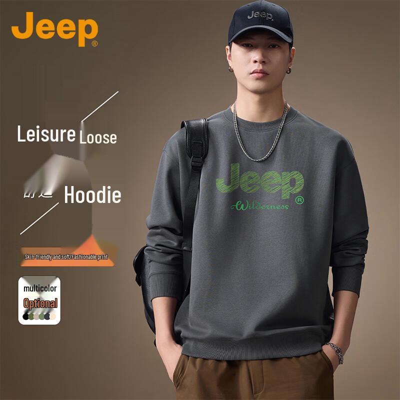 

JEEP Men s Heavyweight Crewneck Sweatshirt 2XL