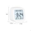 Compact Digital Alarm Clock with 12/24H 3x8x3 Inch for Bedroom, Home, Office, Travel