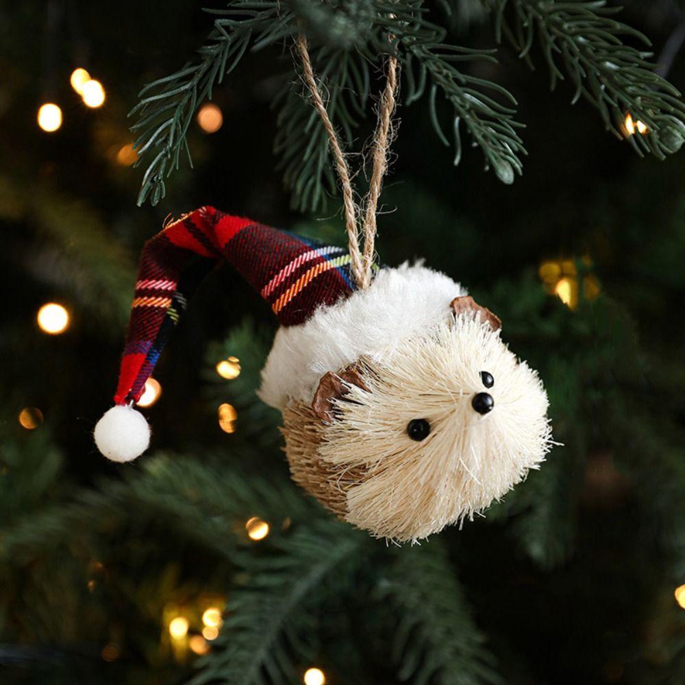 DIY Christmas Tree Decorations Foam Light-weight Xmas Tree Hanging Ornaments Small Animal Simulated Squirrel Pendant Home Party
