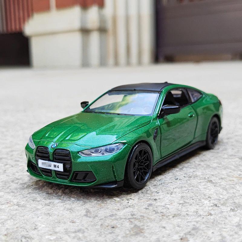 Model de mașină din aliaj BMW M4 IM Supercar 1/32 cu lumină sonoră de tragere înapoi, colecție de cadouri pentru copii, model de jucărie turnat sub presiune