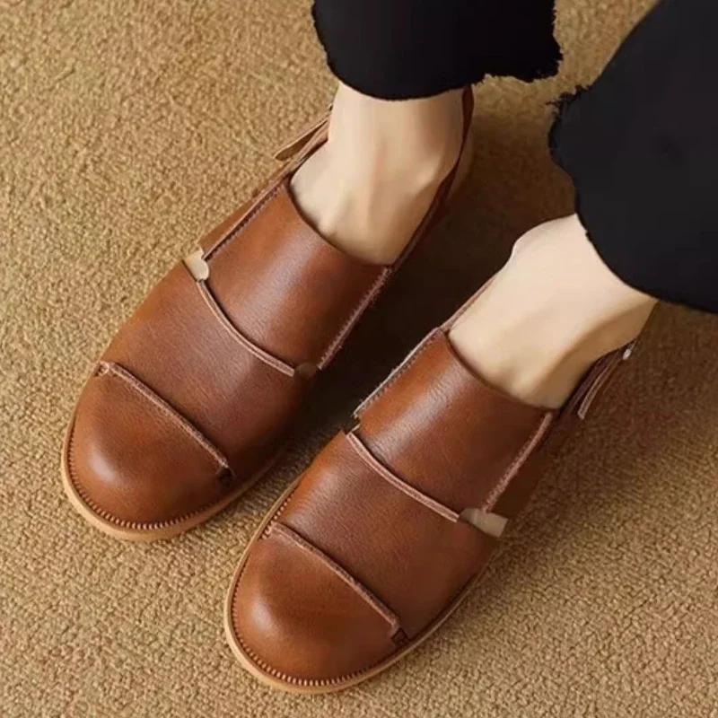 Fashion Flats Women's Sandals Casual Designer Sport Shoes Fashion Woman Slippers Summer 2025 New Trend Walking Cozy Zapatillas De Mujer