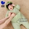 Baby Balabala Winter Down Jumpsuit with Plush Hood