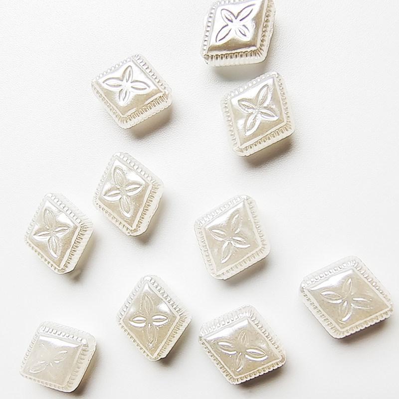 ABS Imitation Pearl High Gloss Rhombus Beads for DIY Jewelry