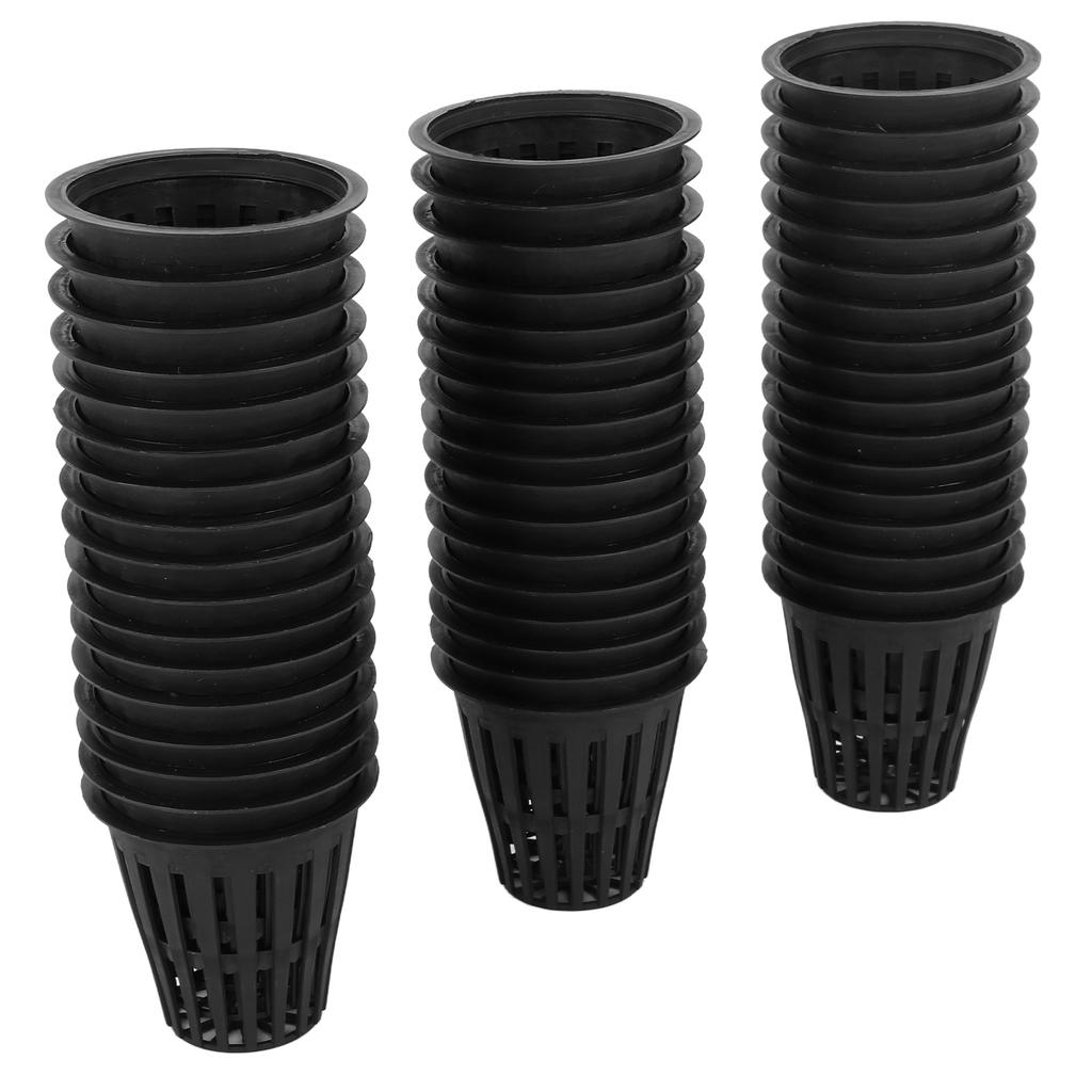 50 Stück Hydrokulturbecher Leichte Economy-Netztöpfe 2 Zoll Kunststoff-Netzbecher Töpfe Pflanzbehälter