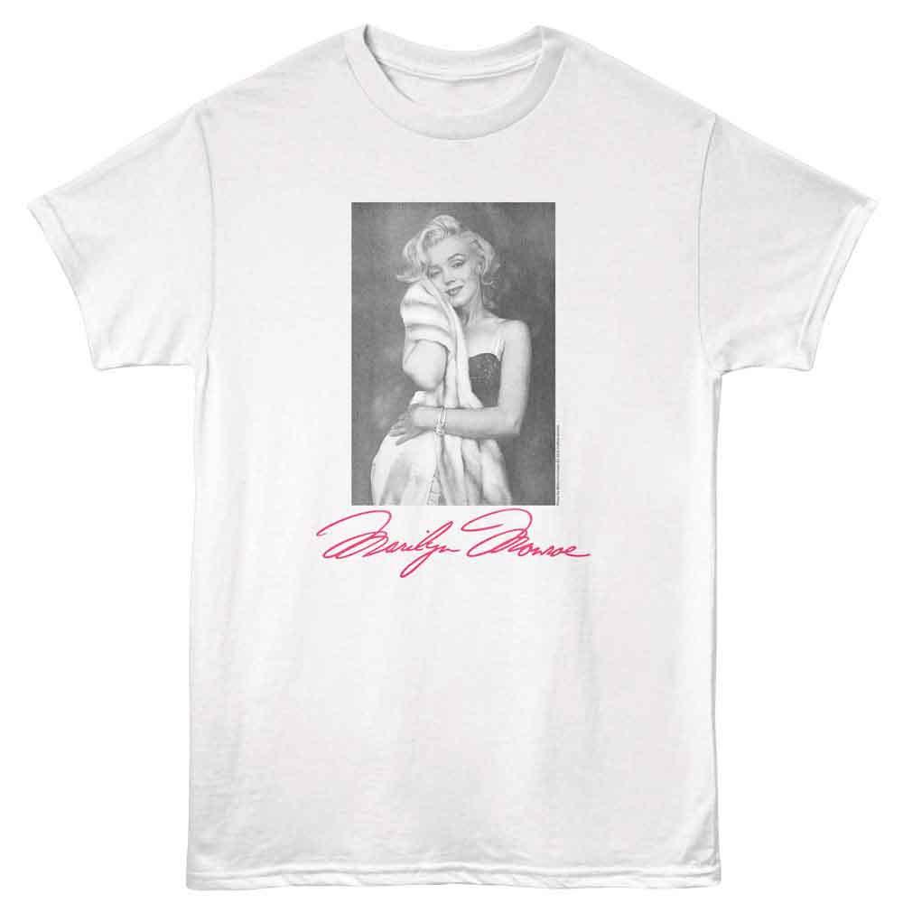 Men s Marilyn Monroe Marilyn Monroe Blanket T-shirt XX-Large White L