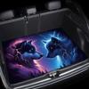 1Pcs Thunder & Wolf Car Trunk Mat with Anti Slip Cargo Liner Waterproof Rear Storage Protector Floor Mat for SUV Sedan Vehicle I