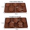 Silicone Heart & Flower Chocolate Lollipop Mold for DIY Baking & Cake Decoration