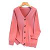 Plus Size Women's Loose Knit Cardigan Sweater, Bust 150-160, Fits 200-350 lbs - Style 8506