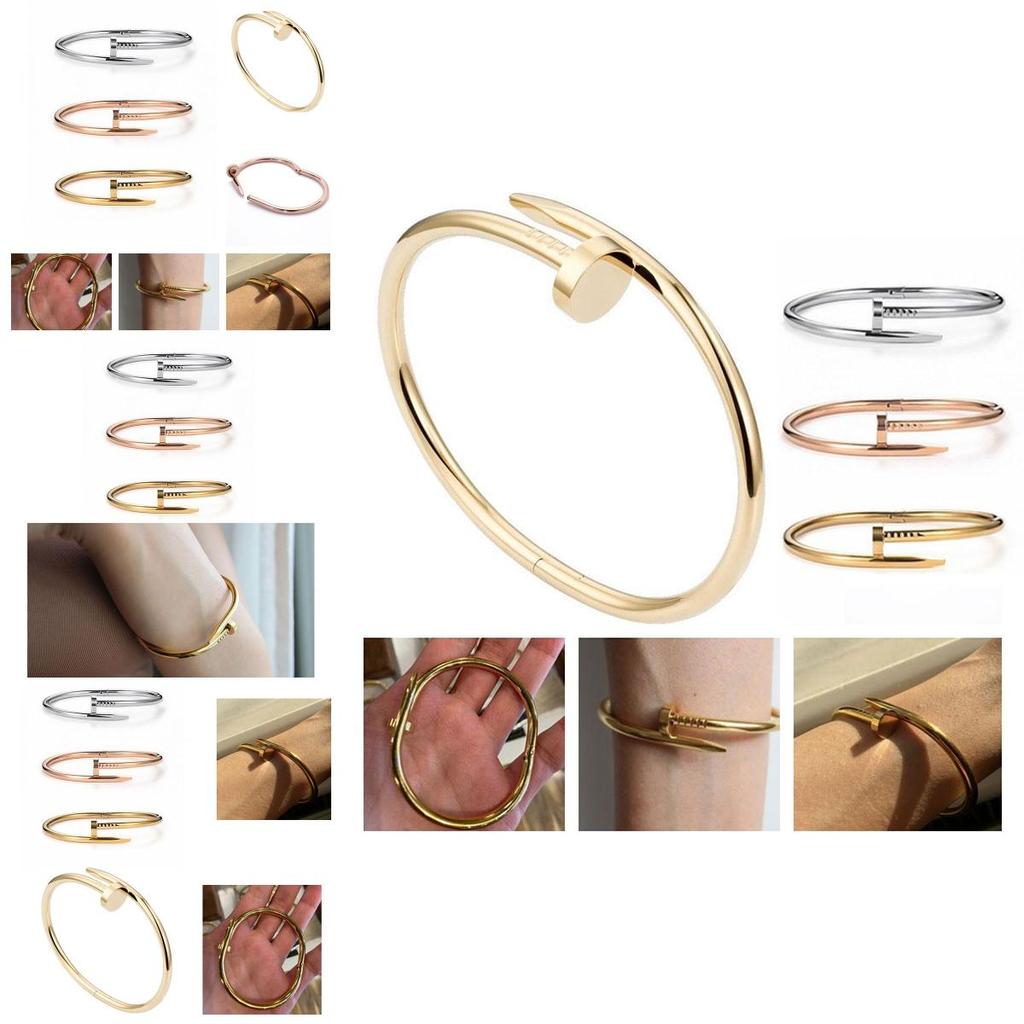 Stylish European And American Nail Bracelet With Sophisticated Design