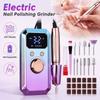 LED Display Electric Nail Polishing Grinder Rechargeable Nail Grinder  Nail Tools