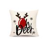 Christmas Pillowcases: Reindeer & Santa Designs - Ho Ho Ho! Sofa bed cushion cover,New Year home decoration