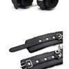Handcuffs Sexy Metal Adjustable PU Leather Plush Restraints Slave Erotic Wives Cuff Sex Toys for Couples Adult Games