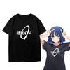 Women's Crew Neck Short Sleeve T-Shirt Anime “BOCCHI THE ROCK” Speed Band Graphic Print Casual Trendy Cotton Music-Inspired Top