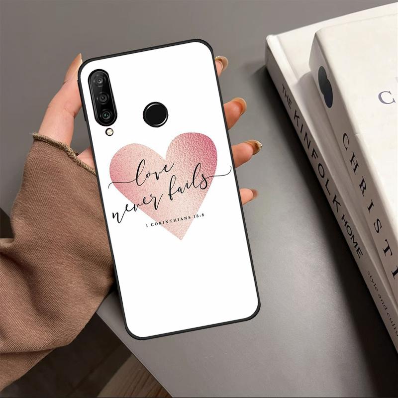 Christian Scripture For Huawei P20 P40 Lite P60 P30 Pro Nova 5T 9 10 SE 12s 12i 11i Y90 Y70 Y60 Y61 Y91 Y72 Case