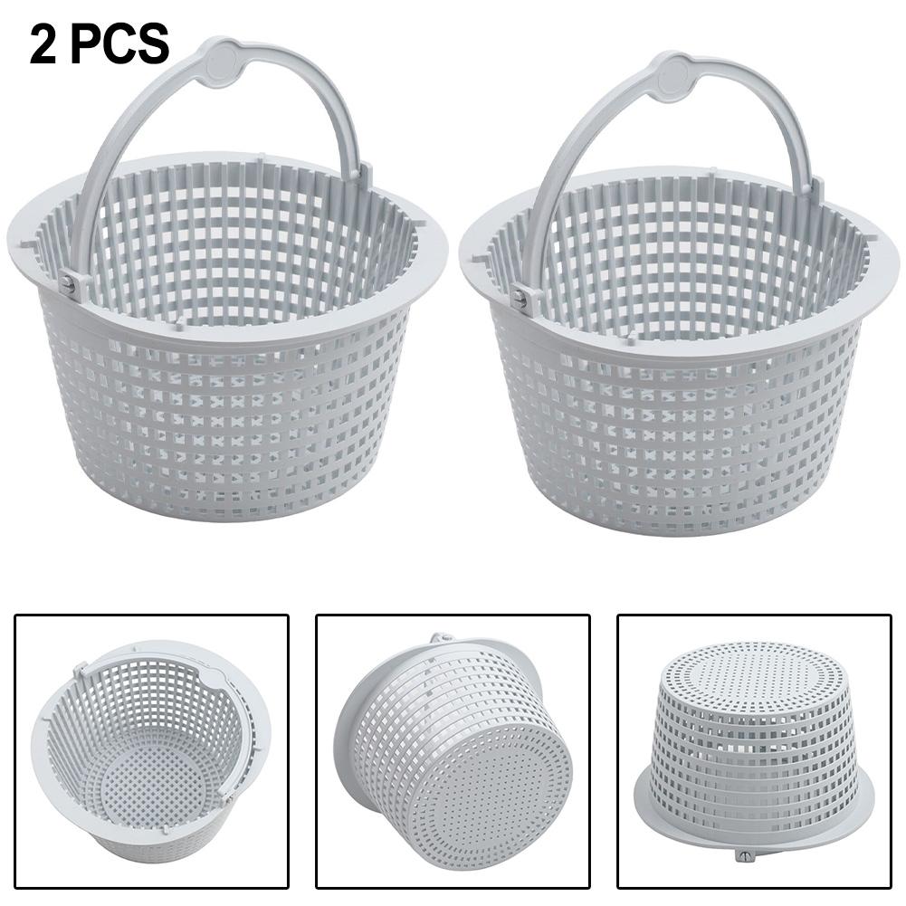 Pool Maintenance Skimmer Filter Basket Long-lasting Durability Robust Materials User-friendly Handle Accessory