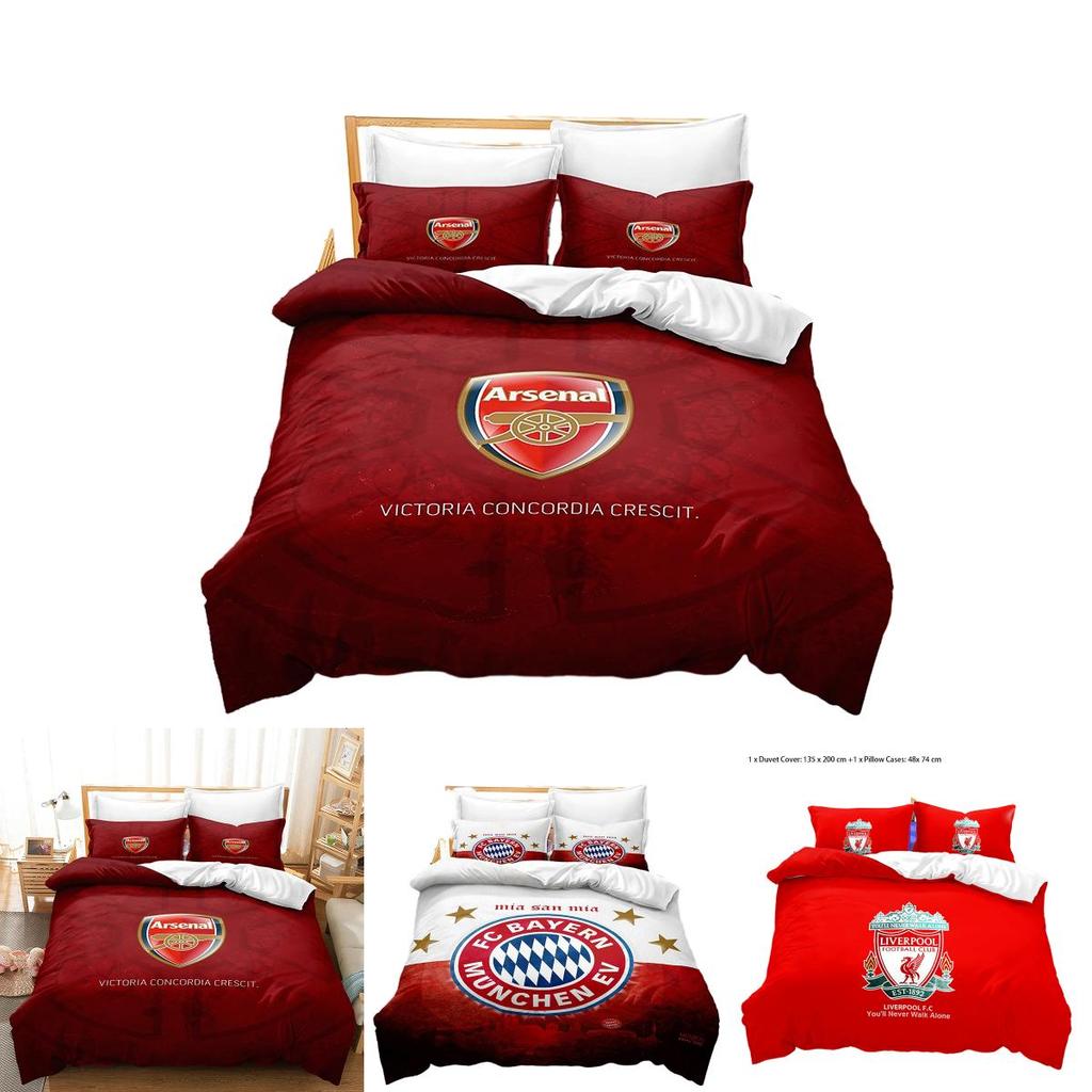 Luxury 3d Digital Print Bedding Set For Football Fans Wholesale Bedding Set For Football Enthusiasts