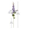 Green Leaves Artificial Larkspur Flower Real Touch Fake Flower  Teacher's Day