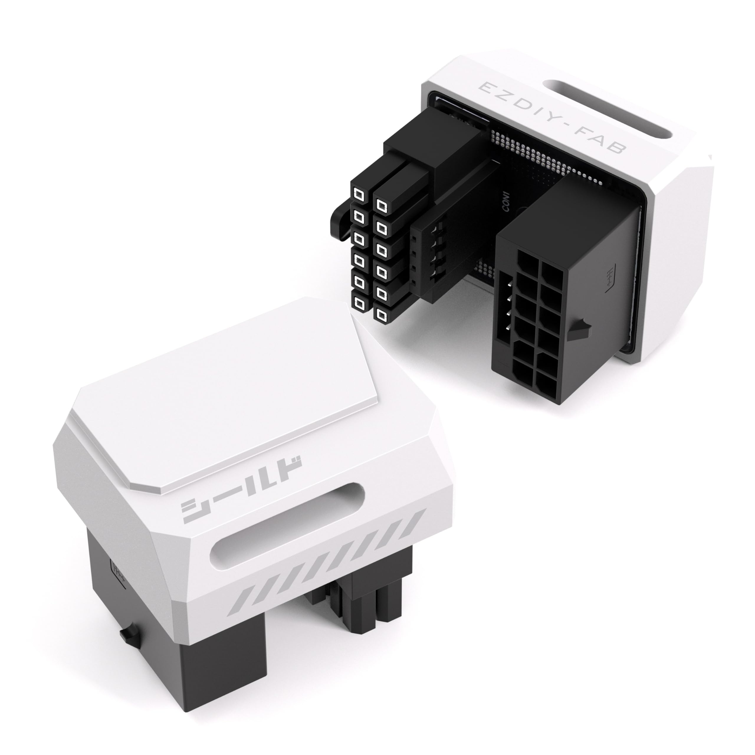 

Shield Series PCIe Adapter 12VHPWR Pin 600W 180 Degree Right Angle Connector Power Conversion Adapter GPU Power Connector GPU Adapter Compatible with