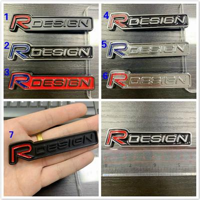 R design מדבקת עיצוב לרכב סמל תג 3D עבור Vo+lvo Rdesign XC90 V70 S80 V50 V40 V60 C30 S70 S90 V90 אביזרים