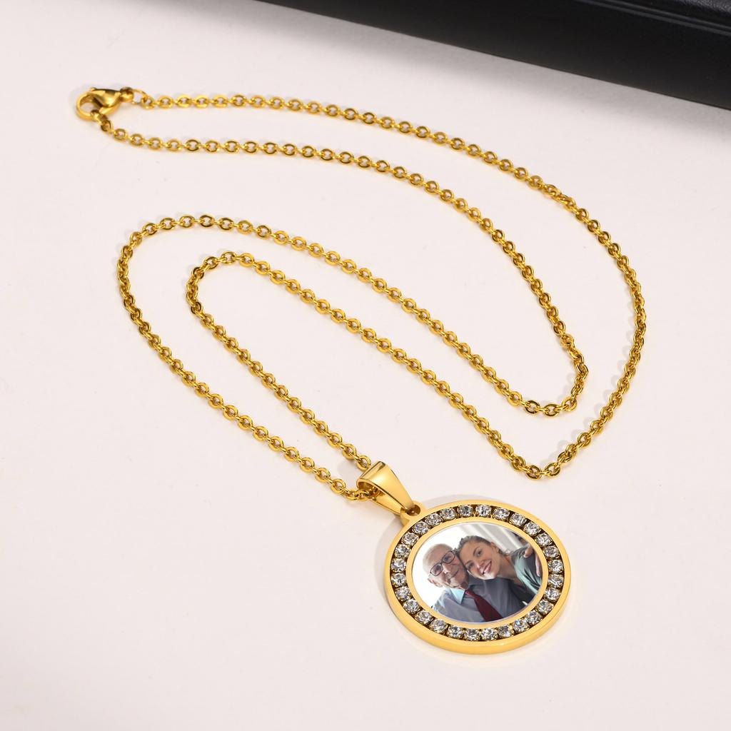 Photo Necklace, Picture Pendant for Men Women ,Personalized Custom Memory Necklaces
