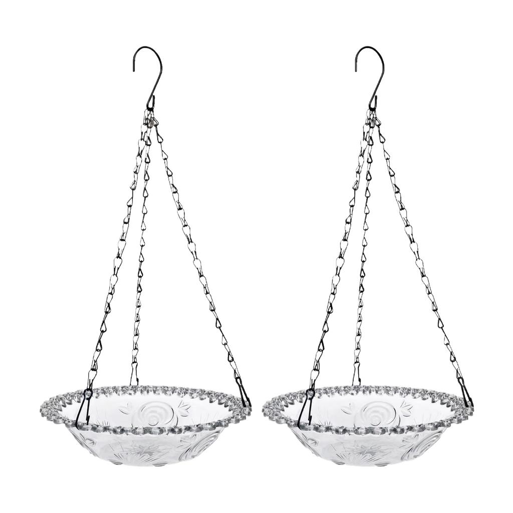 Hängender Vogelfutterspender, Dekoratives Vogelbadbecken für den Außenbereich, Balkon Garten Futterspender Ornament.