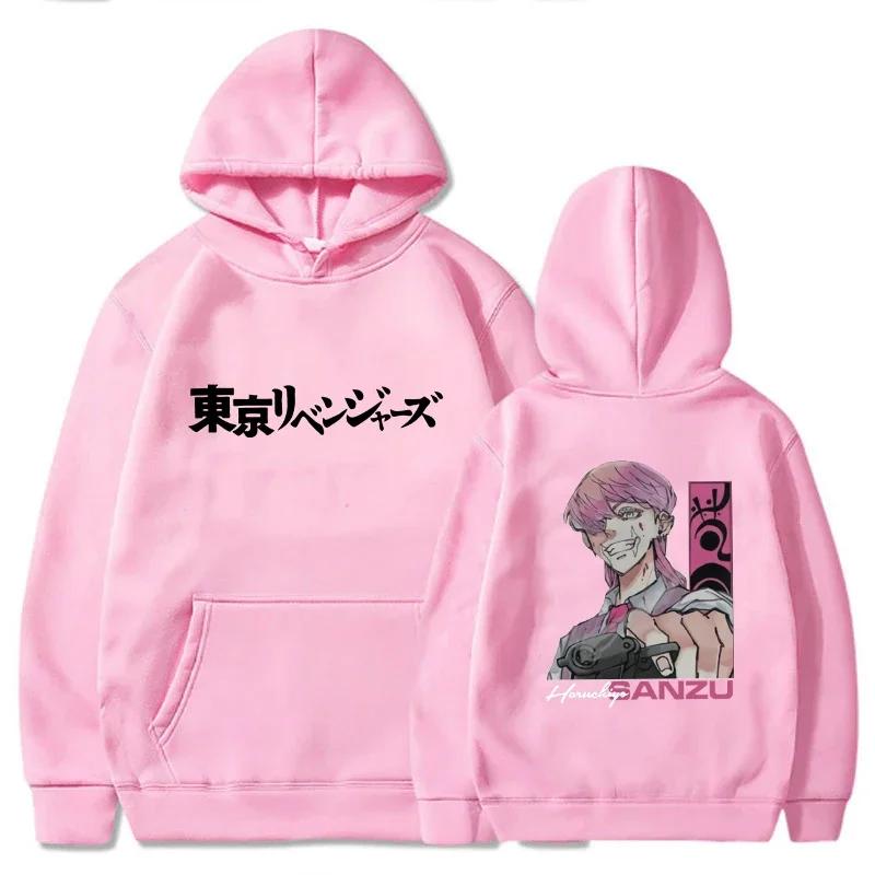 Sanzu Haruchiyo Japanese Anime Tokyo Revengers Harajuku Hoodie Unisex Sweatshirts Autumn And Winter Oversized Hoodies Clothes