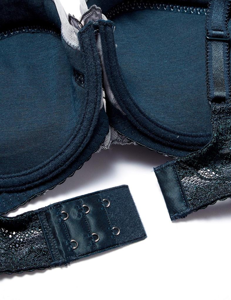 Bra Cup Lesiage PB4050 Grayish Blue Japan E75 to Japanese size [Wing/Wacoal] [4050 Series] 3/4 Women's (equivalent 2L)