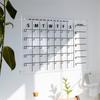 Planificator săptămânal personalizat Calendar de perete acrilic pentru tablă personalizată de perete, calendar de perete orizontal, calendar lunar și săptămânal, 10 ml