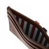 Tom Brown Faw035a 00198 205 Pebble Grain Three Line Tab Card Holder