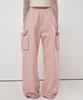 Nigaennikol Vintage Cargo String Wide Pants_Pink