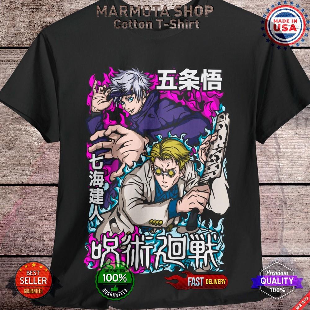 

Gojo Satoru Jujutsu Kaisen T-Shirt Nanami Kento Anime Japanese Tee Shirt JJK XL