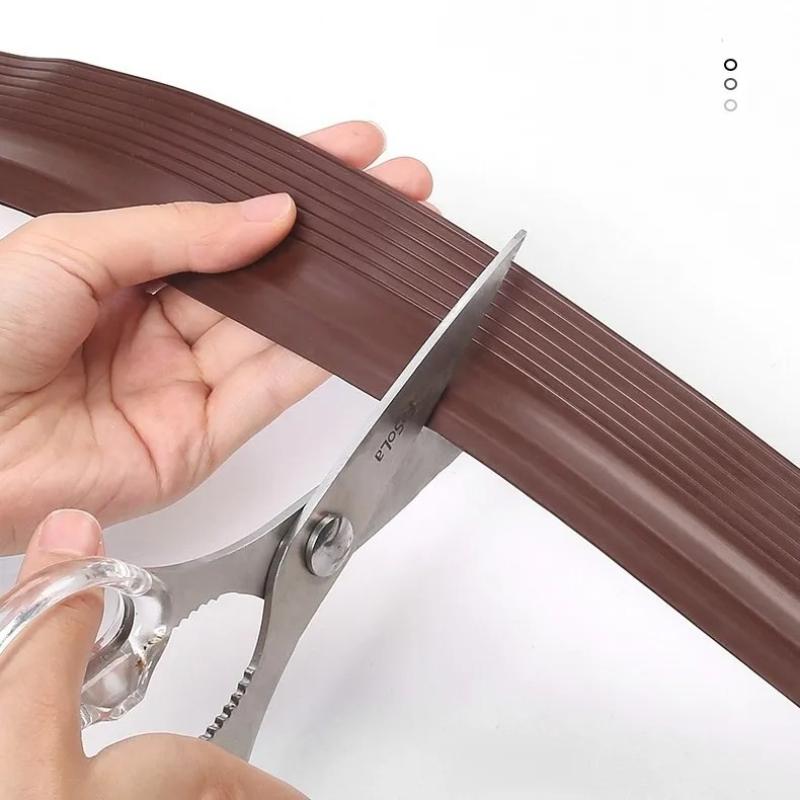 1pc 1m/39.37in Door Bottom Seal Strip Flexible TPE Windproof Insect-proof Noise Reduction Home Draft Stopper Seal strip