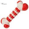 Indestructible Dog Chew Toys Interactive Puppy Teeth Bone Toy Teeth Cleaning Boredom Relief Gear Bone Pet Toy for Aggressive Chewers Small Medium