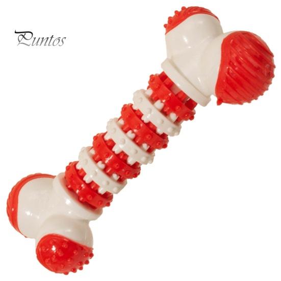 Indestructible Dog Chew Toys Interactive Puppy Teeth Bone Toy Teeth Cleaning Boredom Relief Gear Bone Pet Toy for Aggressive Chewers Small Medium