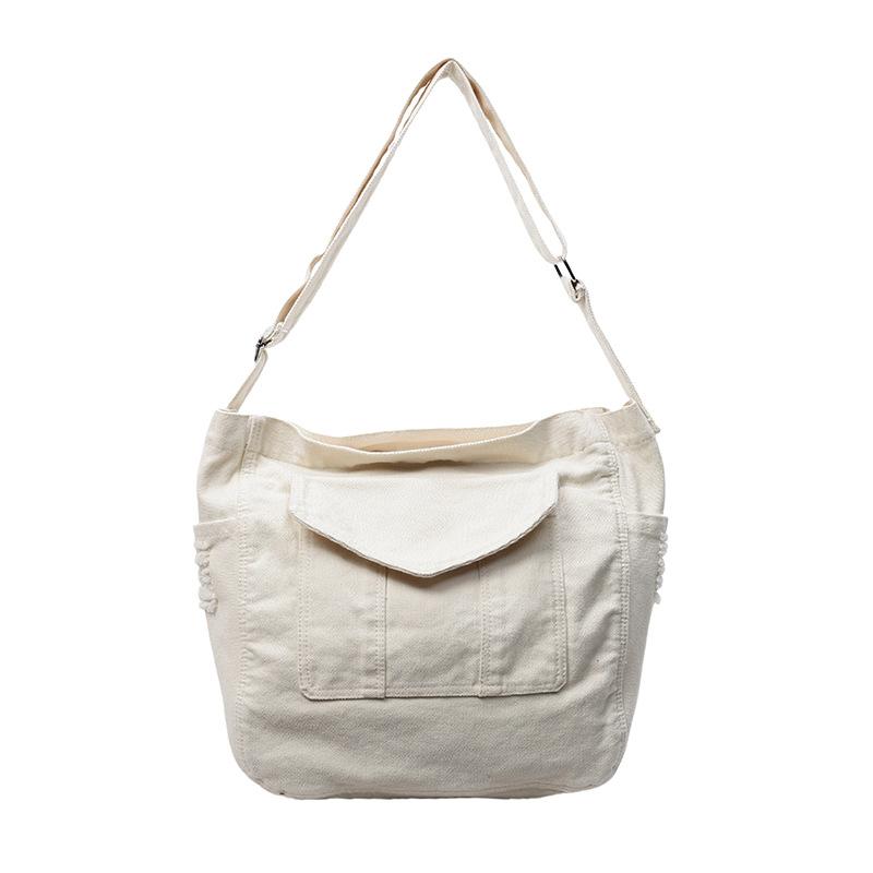Canvas Bag Women's Tote Bag Large Capacity Crossbody Bag Student Class Classes Bag