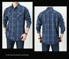 2024 Men's Winter Fleece-Lined Plaid Shirt – Plus Size, Long Sleeve, Casual Cotton Trendy Shirt